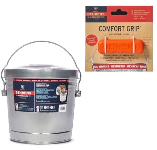 Behrens 6-Gallon Galvanized Steel Can with Locking Lid