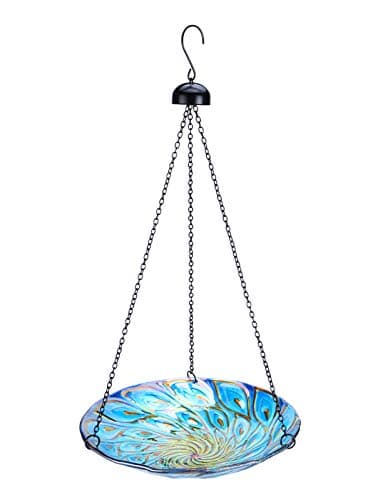 MUMTOP Hanging Glass Bird Bath
