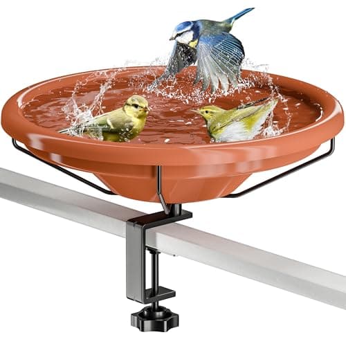iBorn 12-Inch Deck-Mounted Bird Bath (IB7034C)