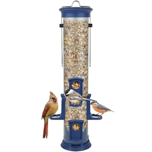 Nature's Way Plastic Seed Tube Feeder, 1.2 Quart