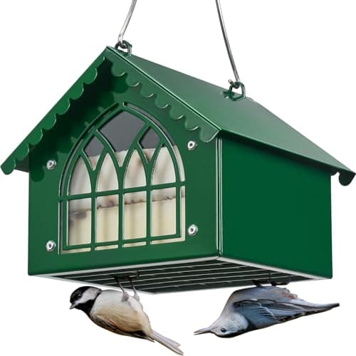 Kingsyard Metal Upside-Down Double Suet Feeder